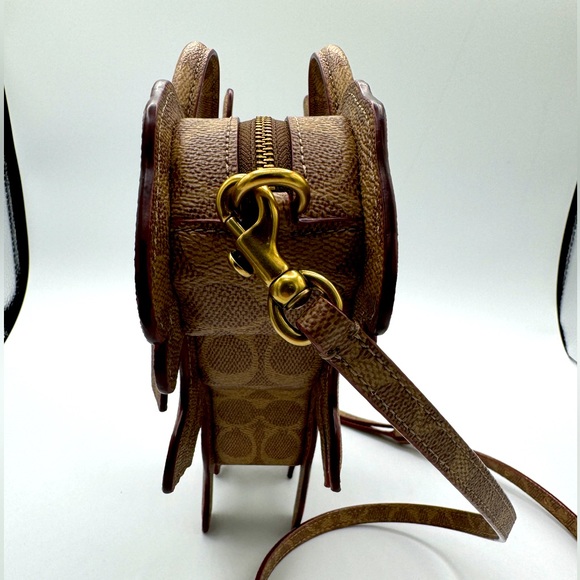 Coach Rexy Bag In Signature Canvas Imported With Keychain - Picture 6 of 16